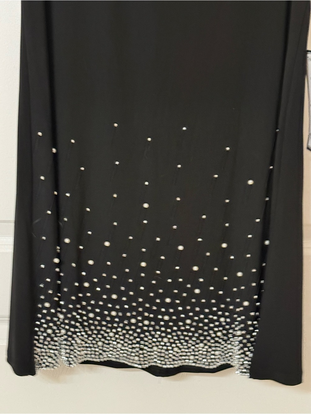 MSK Black Dress with Silver Accent. NWT. - Picture 2 of 5